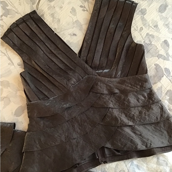 Adrianna Papell Shutter Pleated 2 Piece Dress 10 - Picture 2 of 13